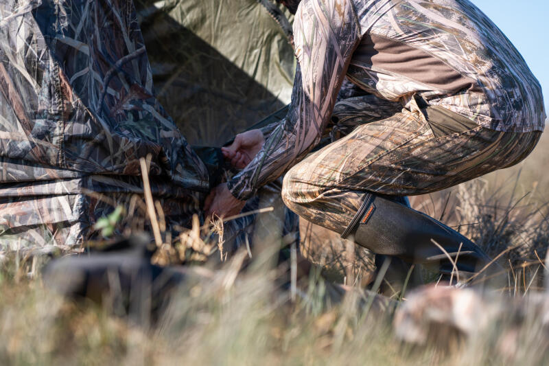 Spodnie myśliwskie SOLOGNAC 500 camo lekkie