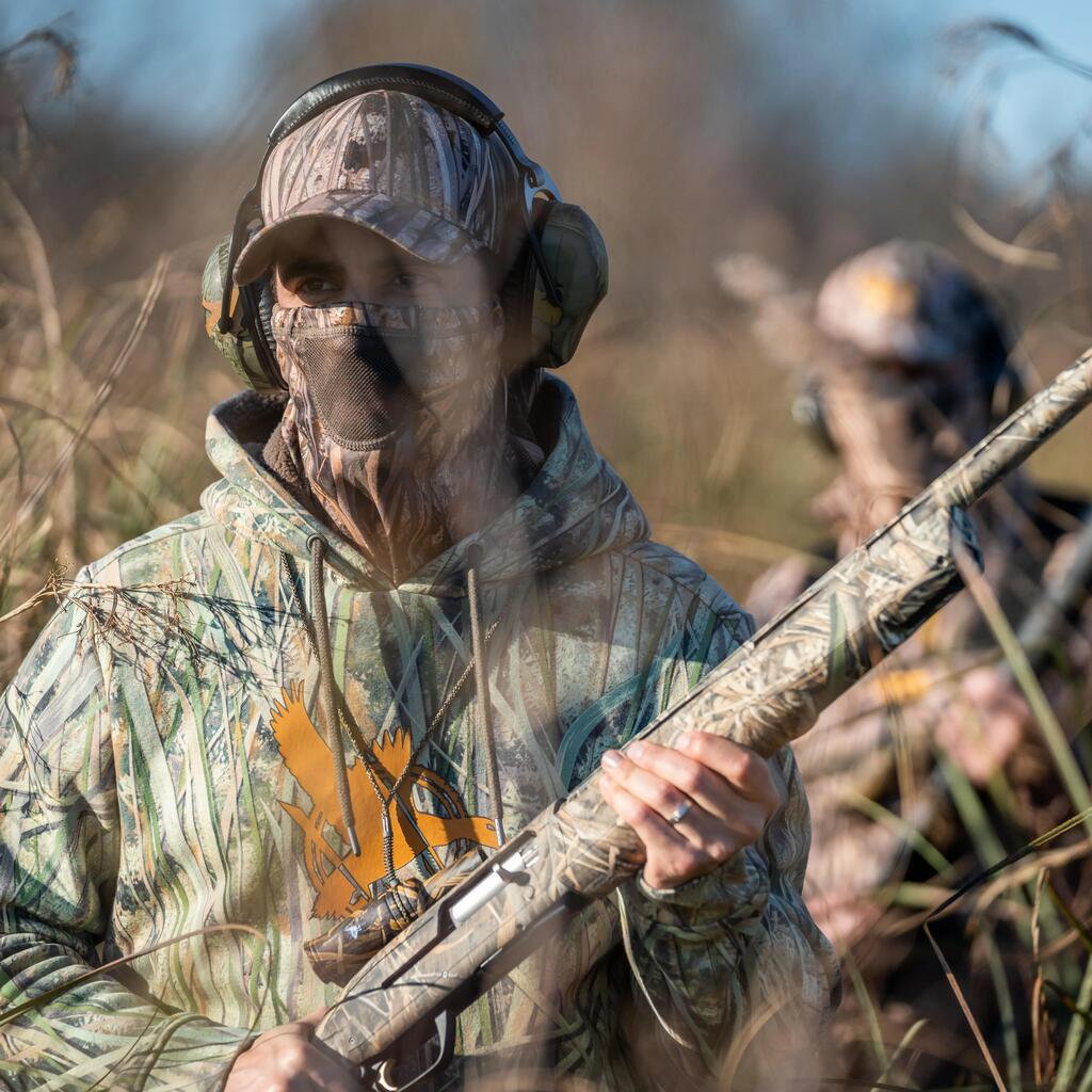 500 Hooded Hunting Sweatshirt - Wetlands Camo