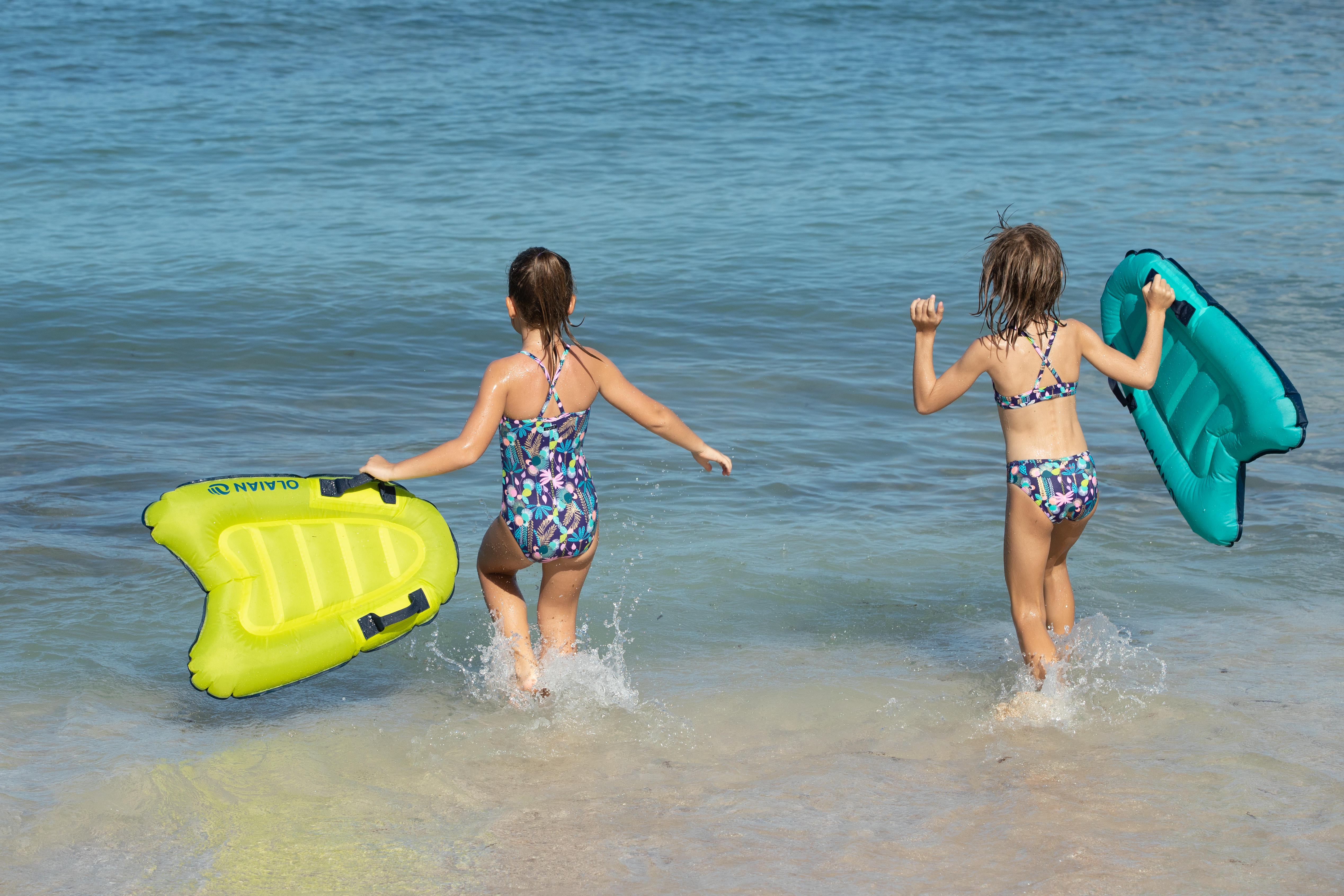 Maillot de bain une pièce enfant - 100 bleu - OLAIAN