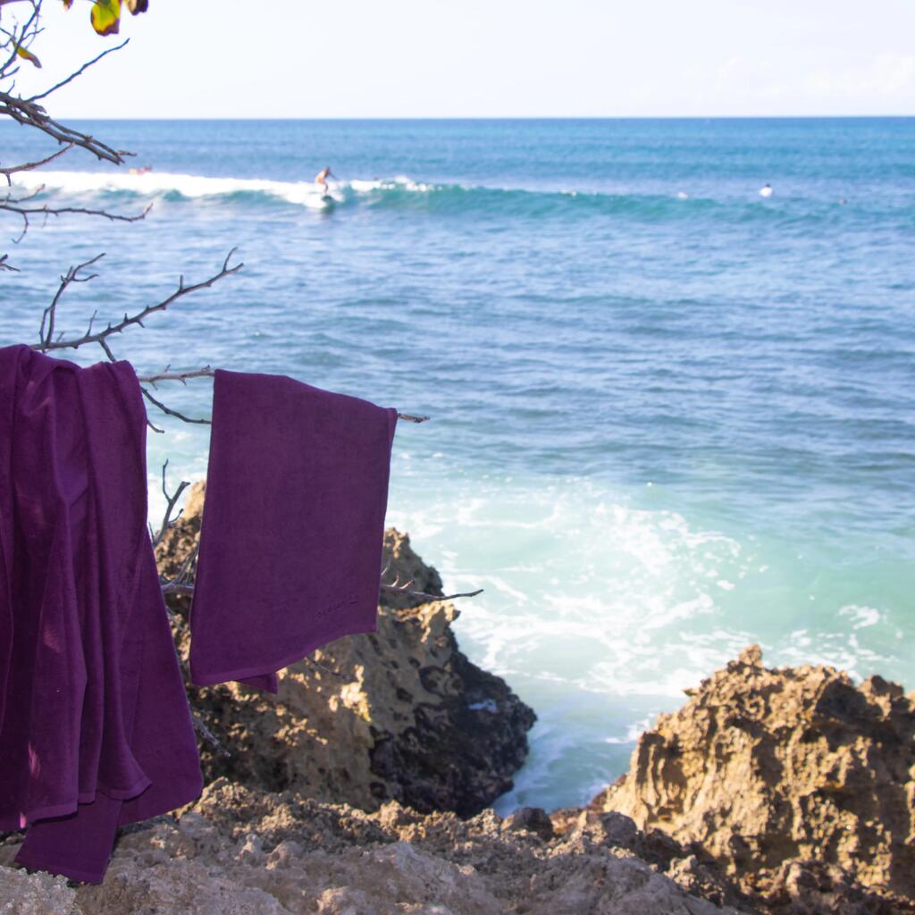 Strandhandtuch Basic S 90 × 50 cm purpurrot