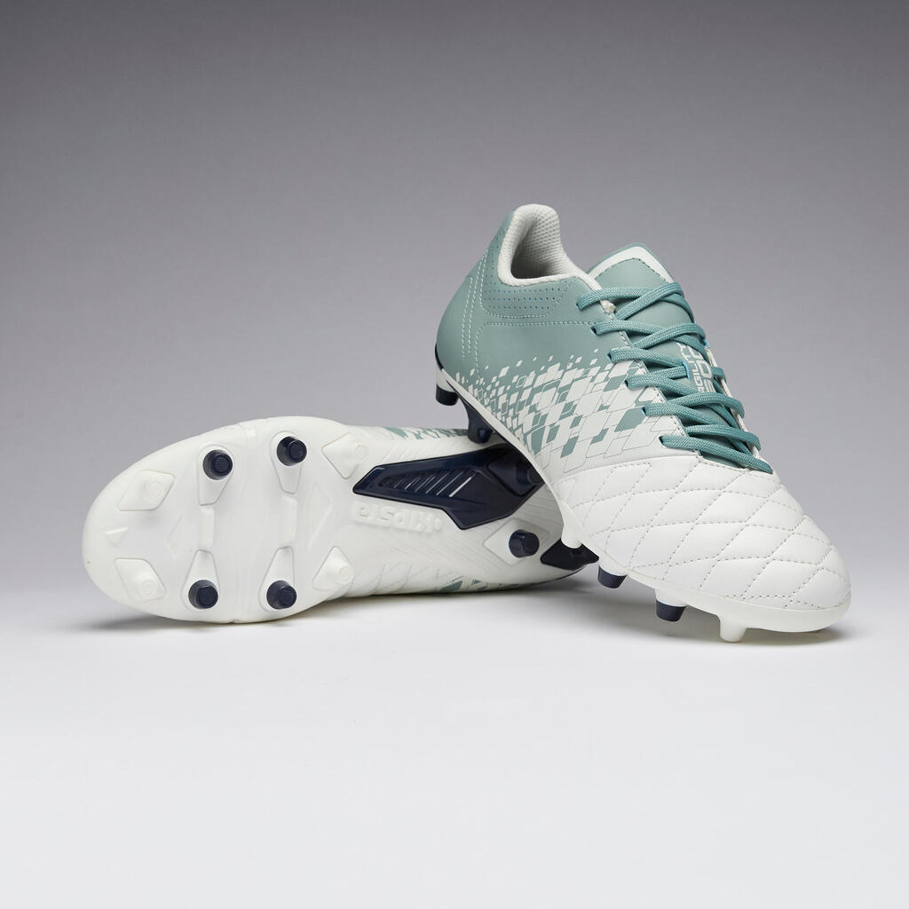 Fussballschuhe Nocken Agility 500 FG Damen weiß