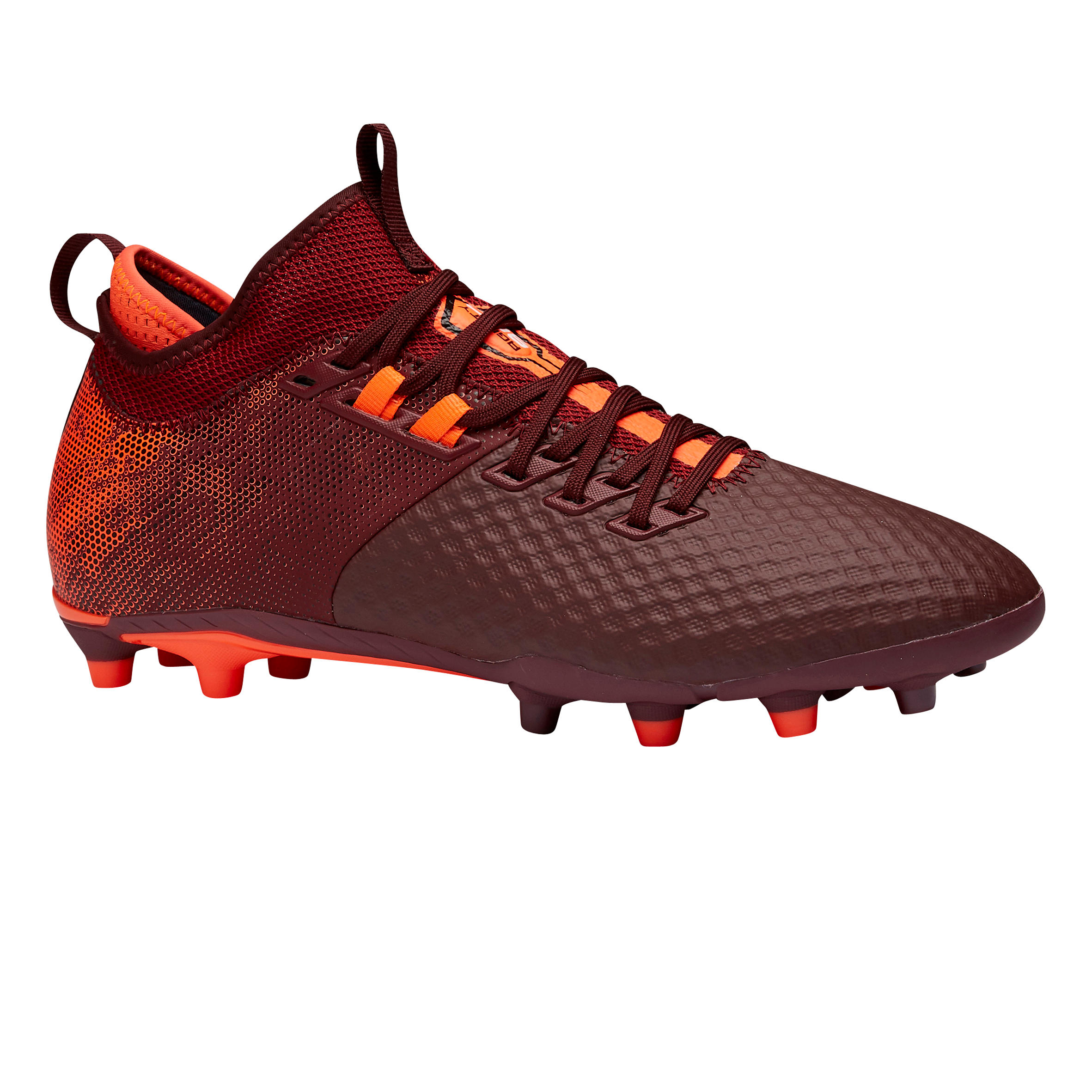 Chuteiras de futebol agility 900 mesh mid fg adulto pisos secos bordeaux