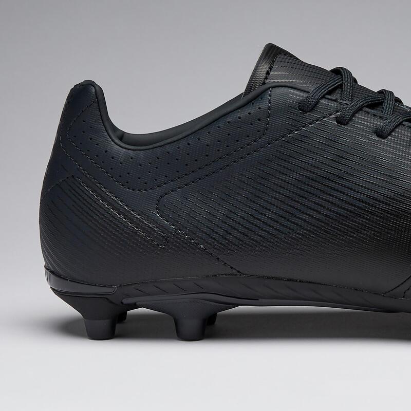 Chaussure de football adulte terrains secs Agility 540 cuir FG noir