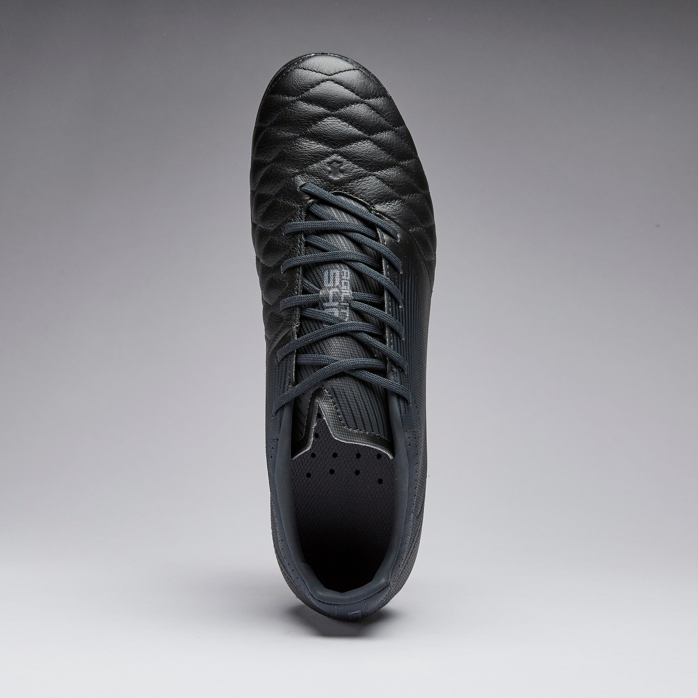 Adult Leather Firm Ground Football Boots Agility 540 - Black 12/14