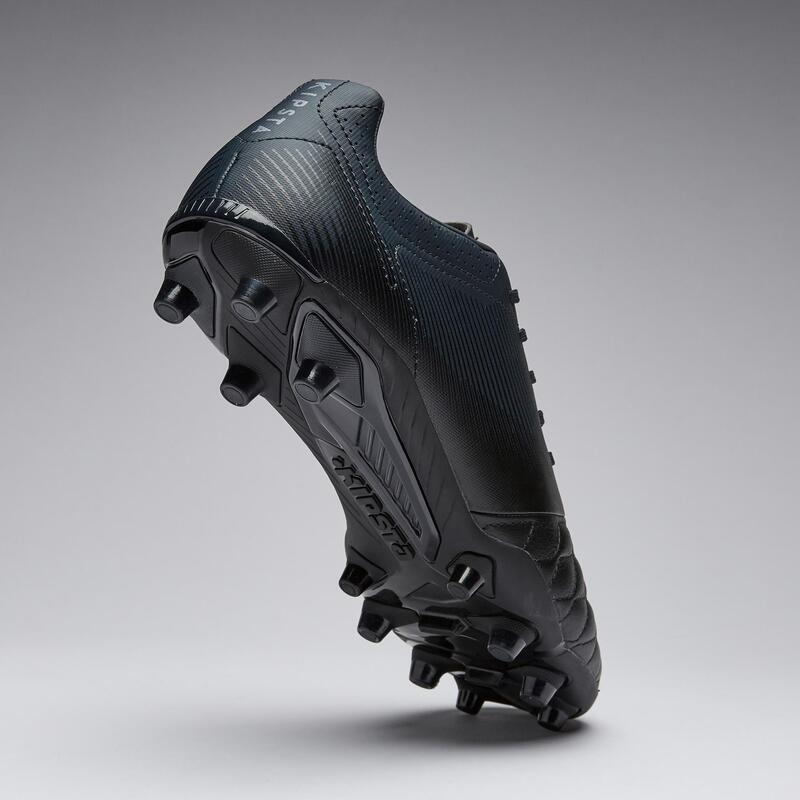 Botas de Fútbol Kipsta Agility 540 piel FG adulto negro