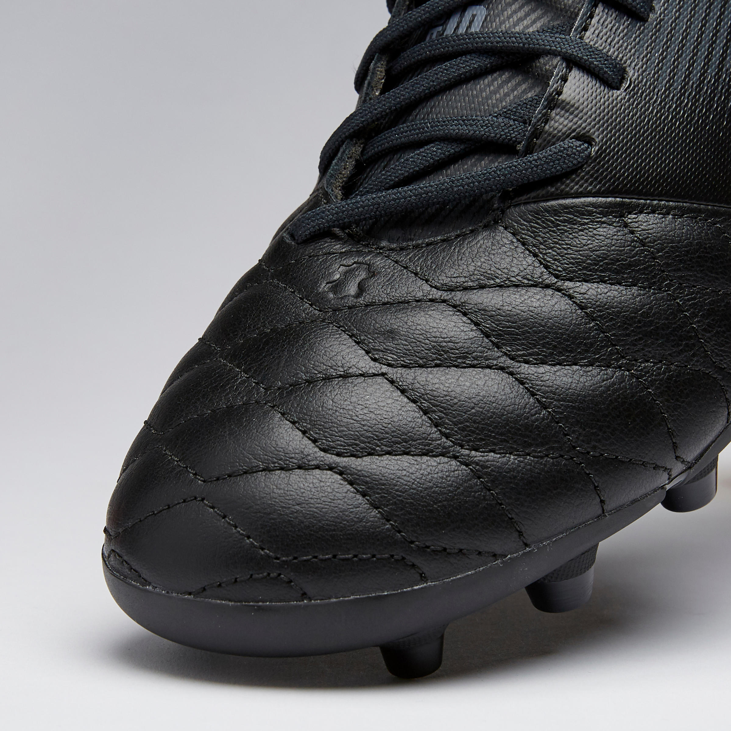 Adult Leather Firm Ground Football Boots Agility 540 - Black 9/14