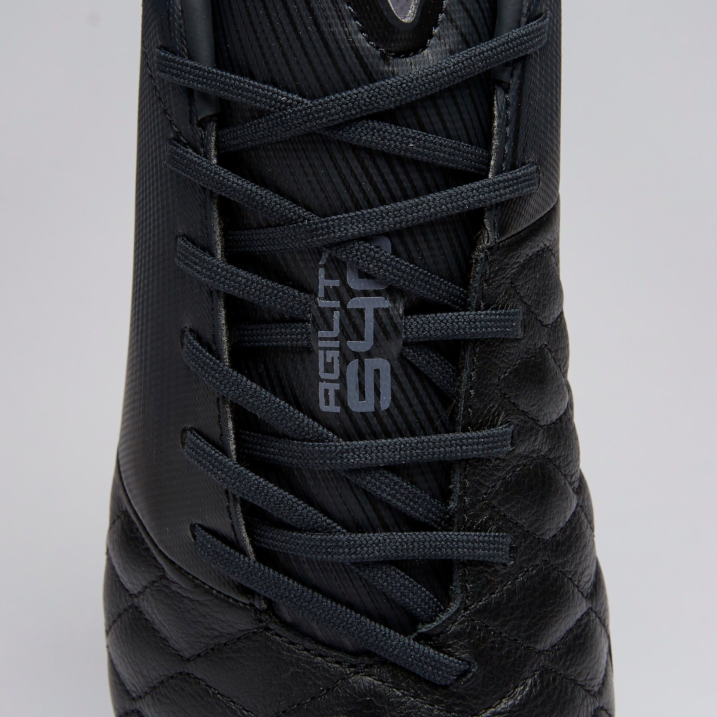 Adult Leather Firm Ground Football Boots Agility 540 - Black 6/14