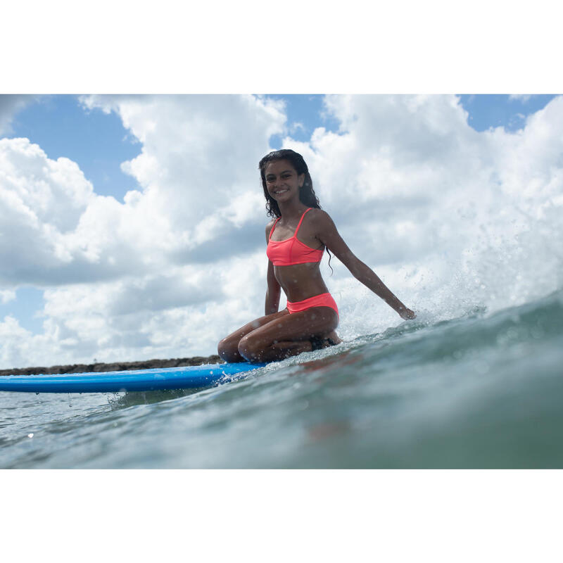 Bikini Completo Surf Olaian Bali Niña Granatina