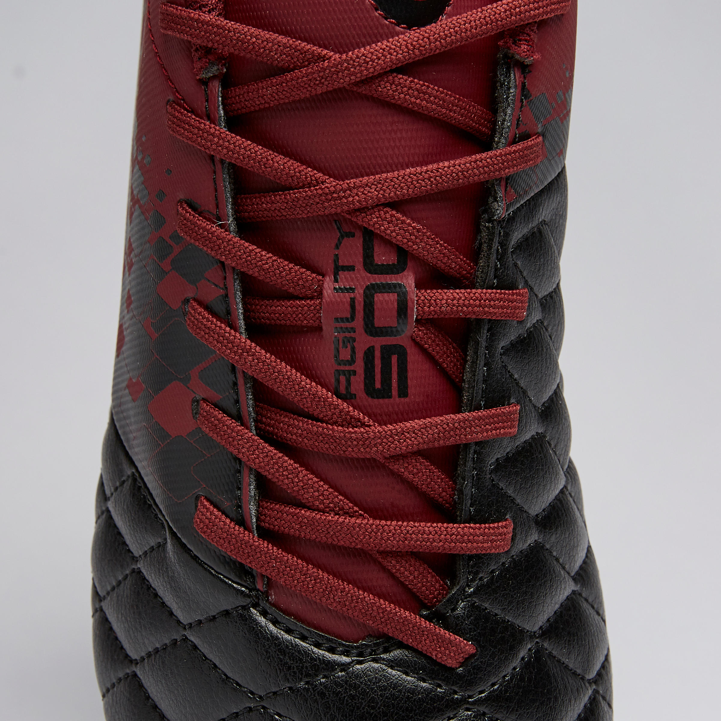Agility 500 MG Adult Dry Pitch Football Boots - Black/Burgundy 11/13