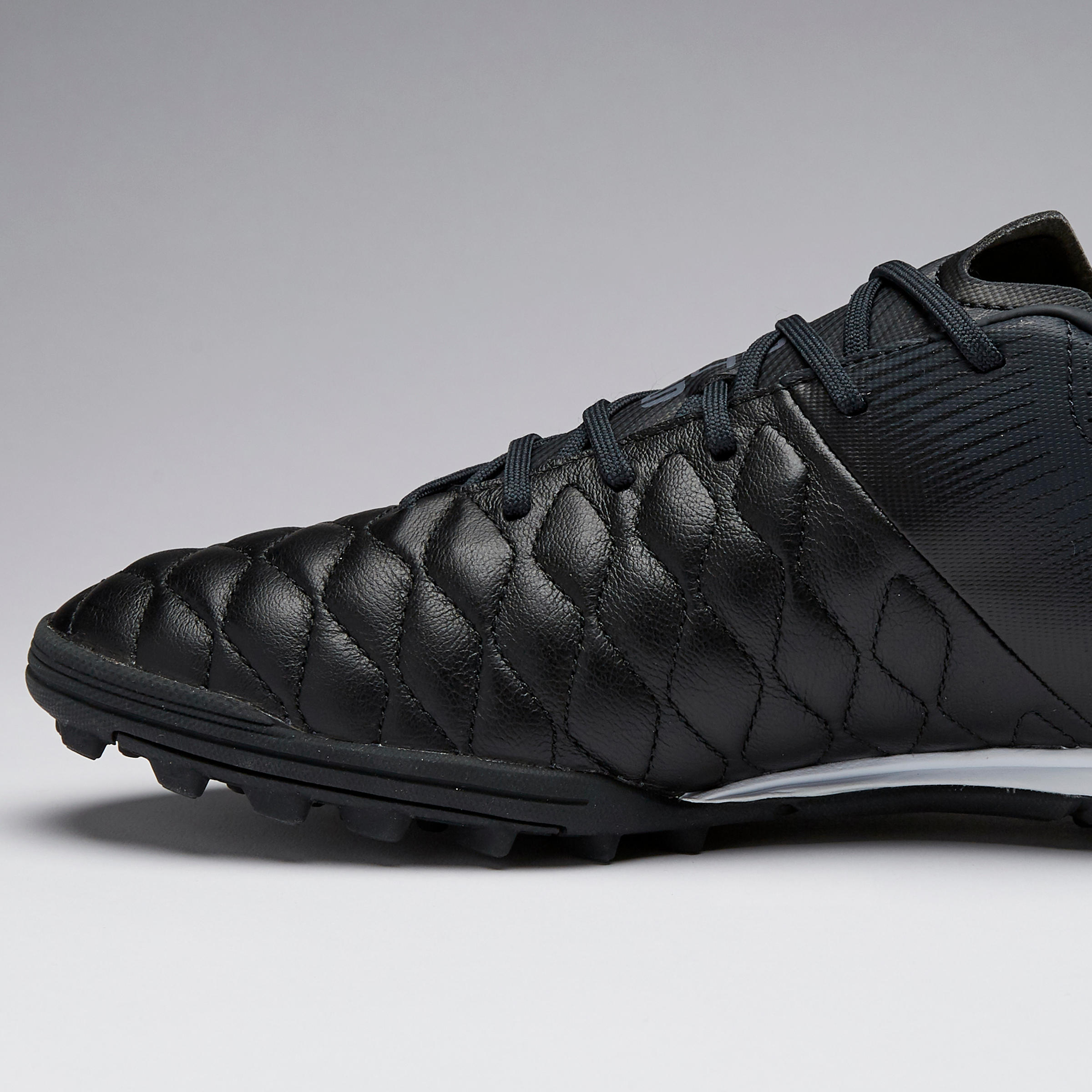 black leather football boots