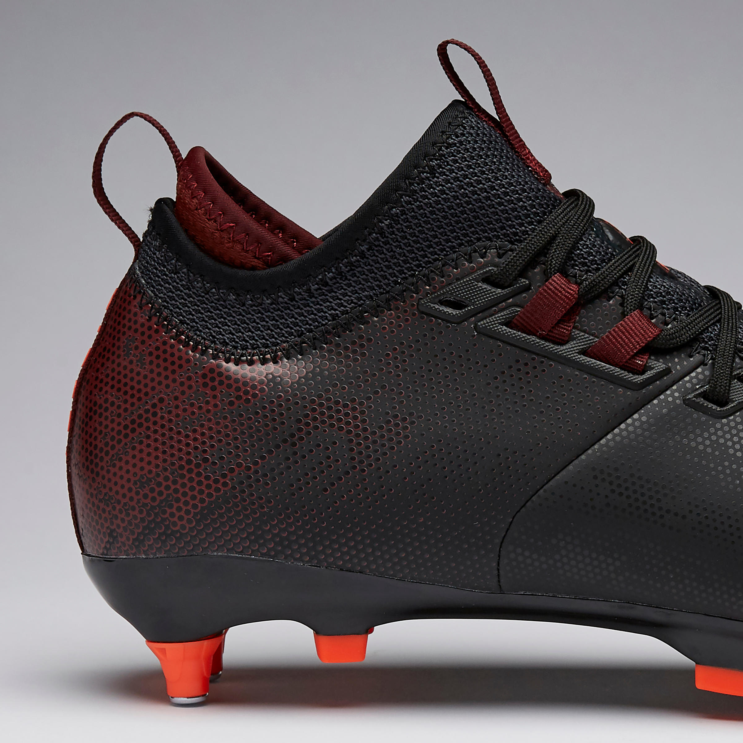Agility 900 MiD SG Adult Soft Ground Football Boots - Black/Burgundy 10/14