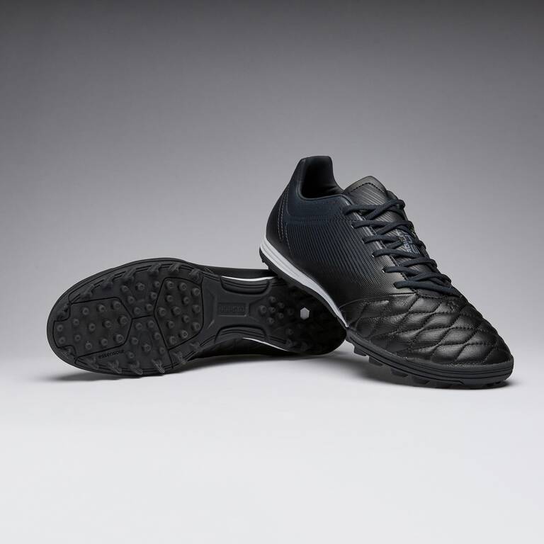 Adult Leather Hard Ground Football Boots Agility 540 - Black