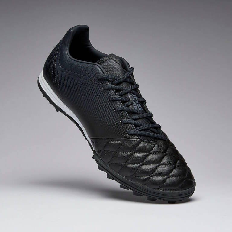 Adult Leather Hard Ground Football Boots Agility 540 - Black