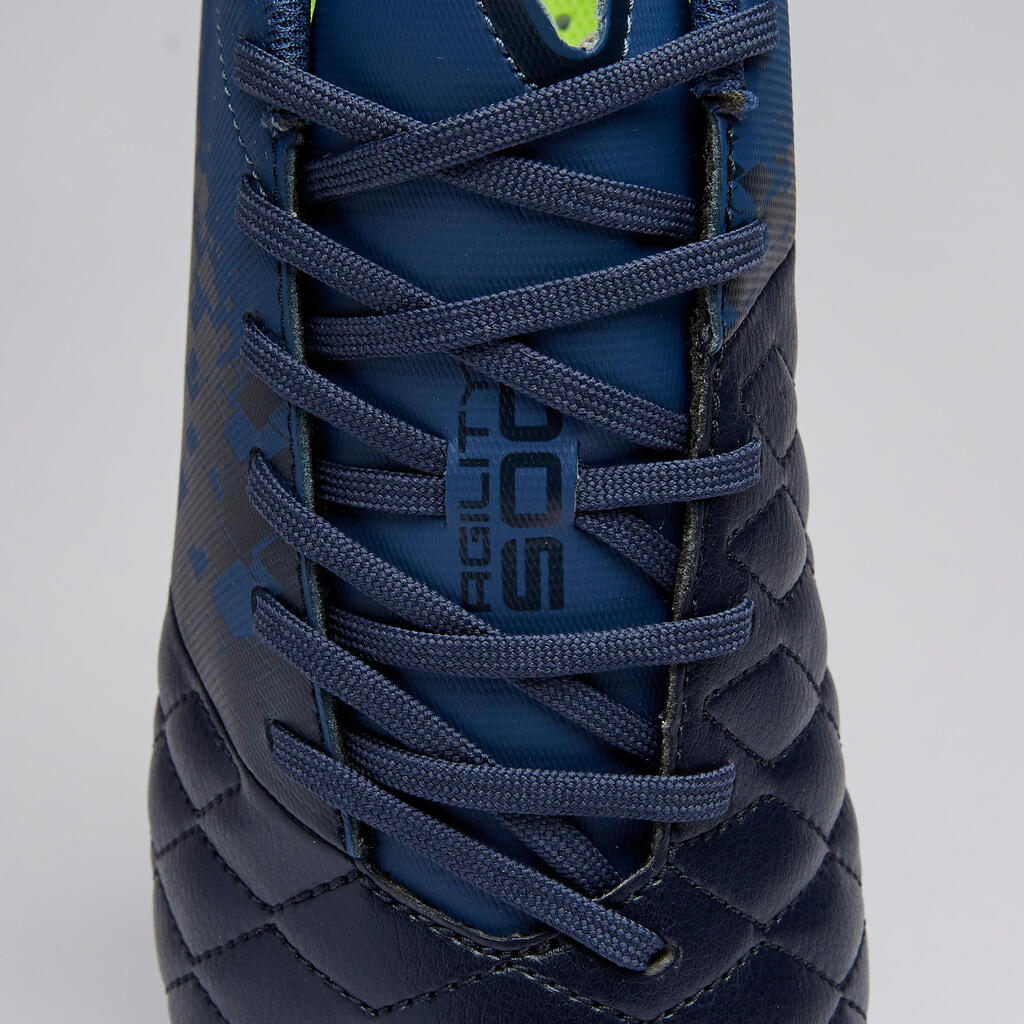 Fußballschuhe Multinocken Agility 500 HG Erwachsene blau