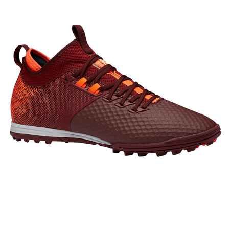 Chaussure de football adulte terrains secs Agility 900 Mesh MiD TF rouge orange