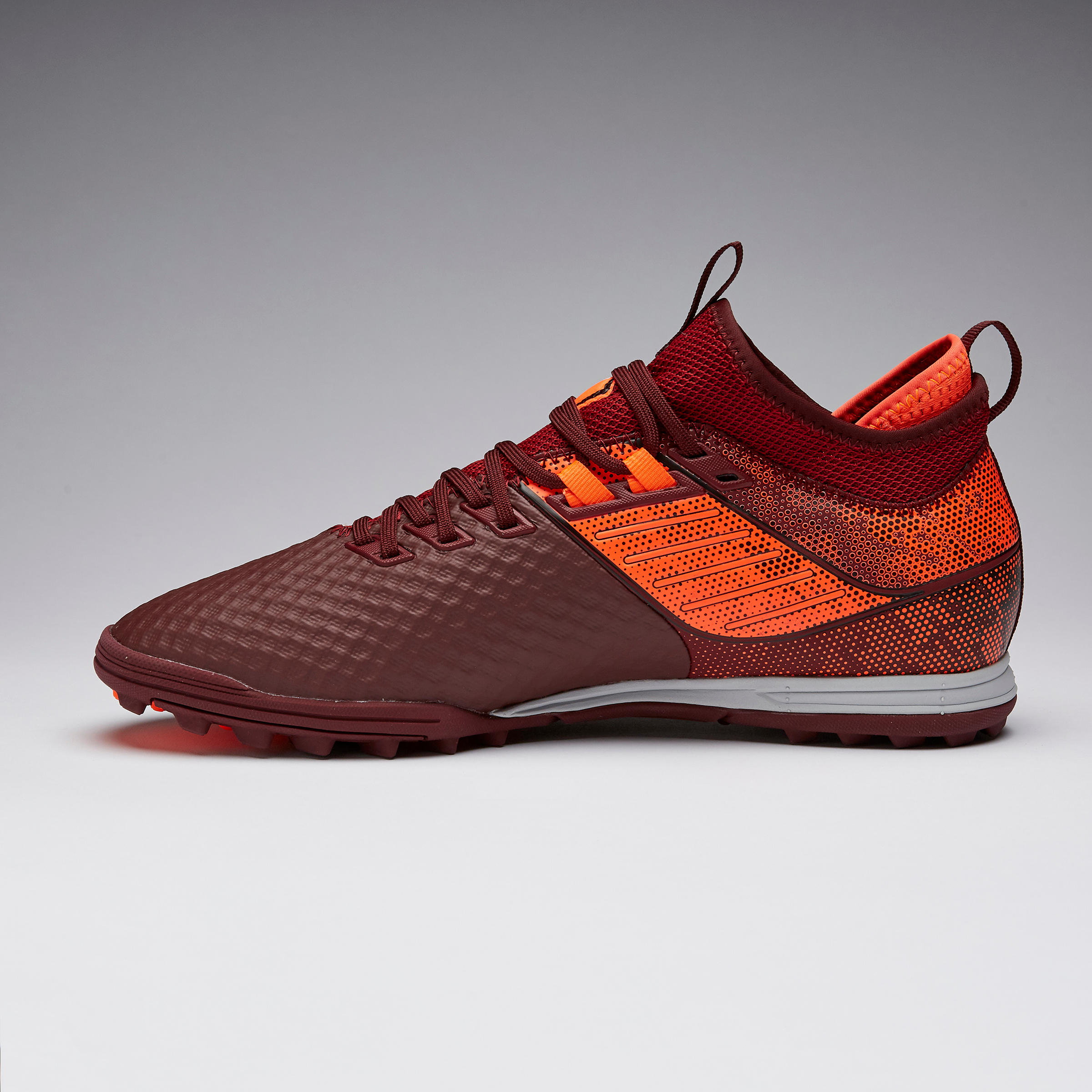 Botas de Fútbol Kipsta Agility 900 Mesh Mid HG Turf adulto rojo naranja -  Decathlon