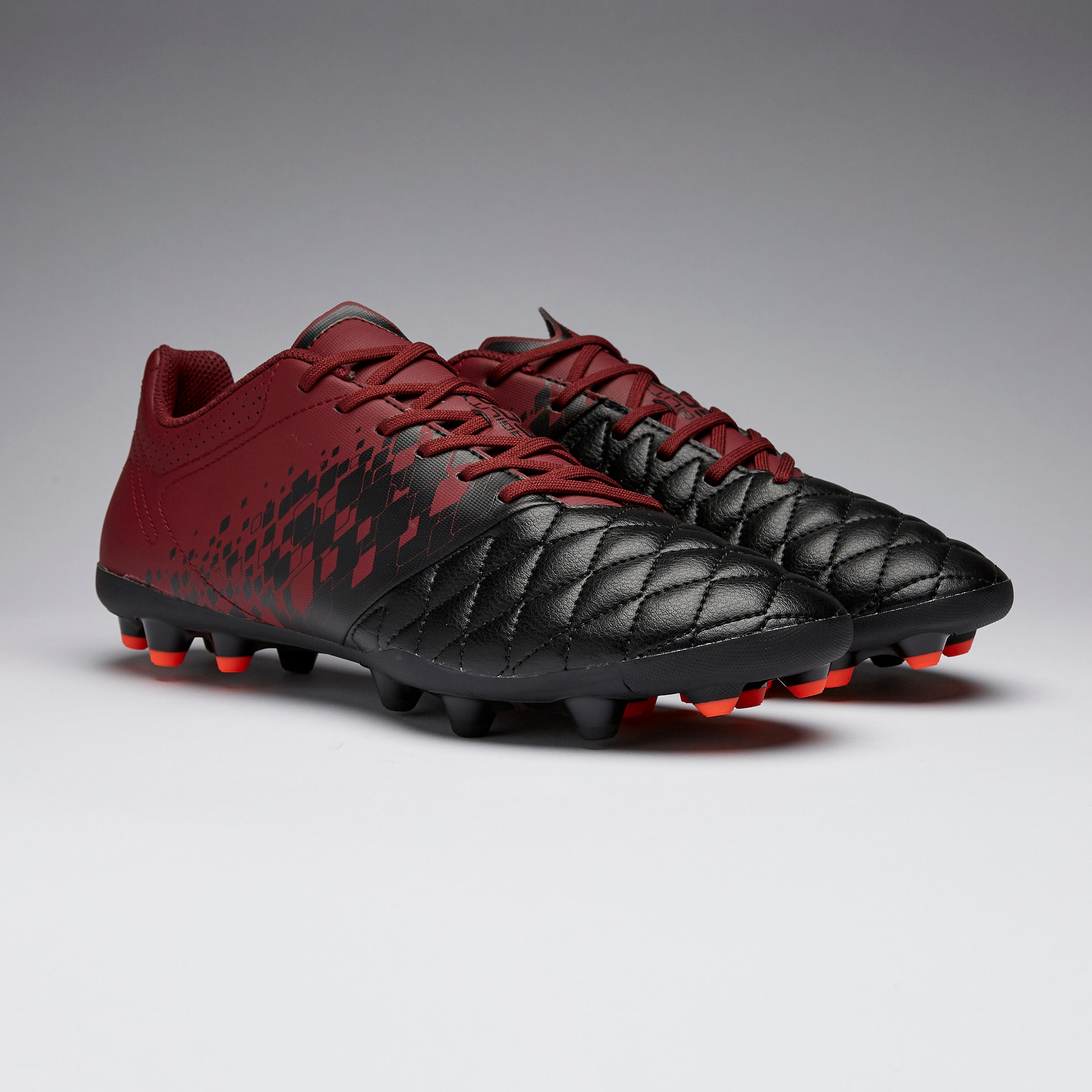 Agility 500 MG Adult Dry Pitch Football Boots - Black/Burgundy 12/13