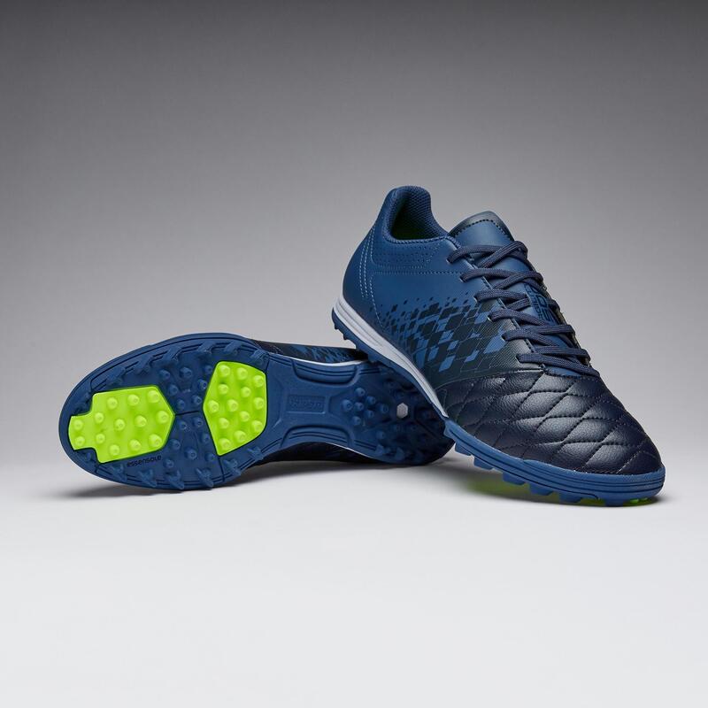 Chaussure de football adulte terrain dur Agility 500 HG bleue