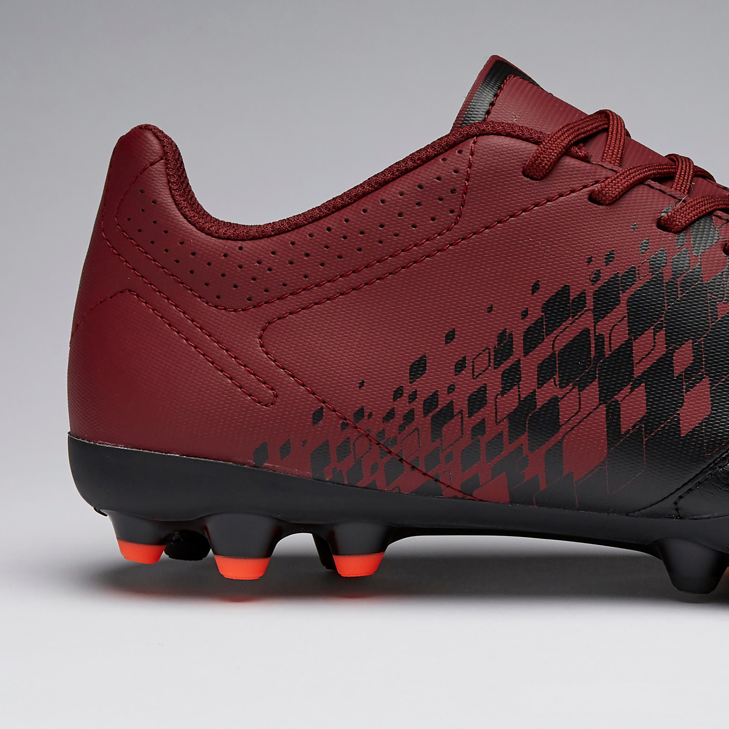 Agility 500 MG Adult Dry Pitch Football Boots - Black/Burgundy 10/13