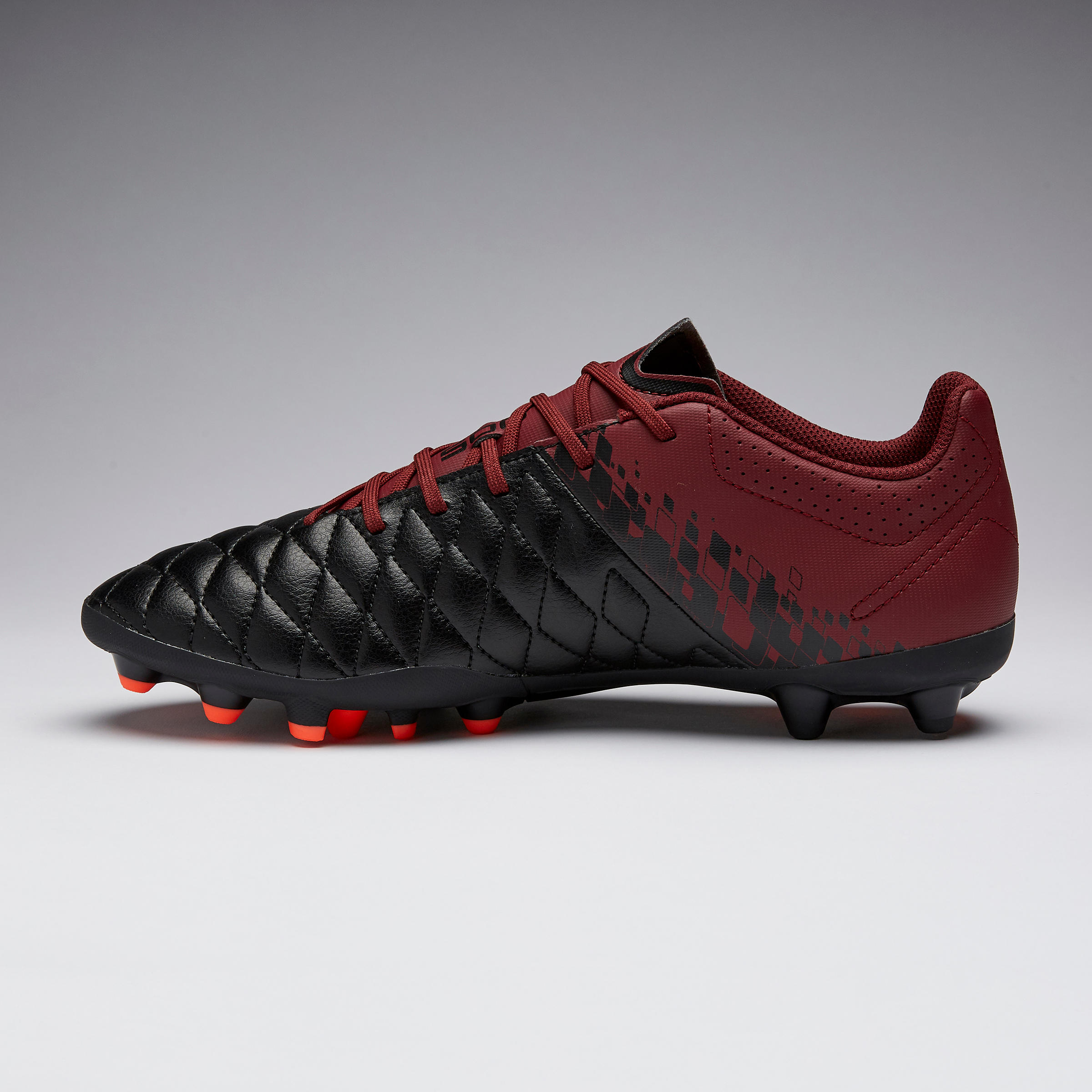 Agility 500 MG Adult Dry Pitch Football Boots - Black/Burgundy 3/13
