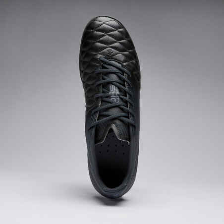 Adult Leather Hard Ground Football Boots Agility 540 - Black