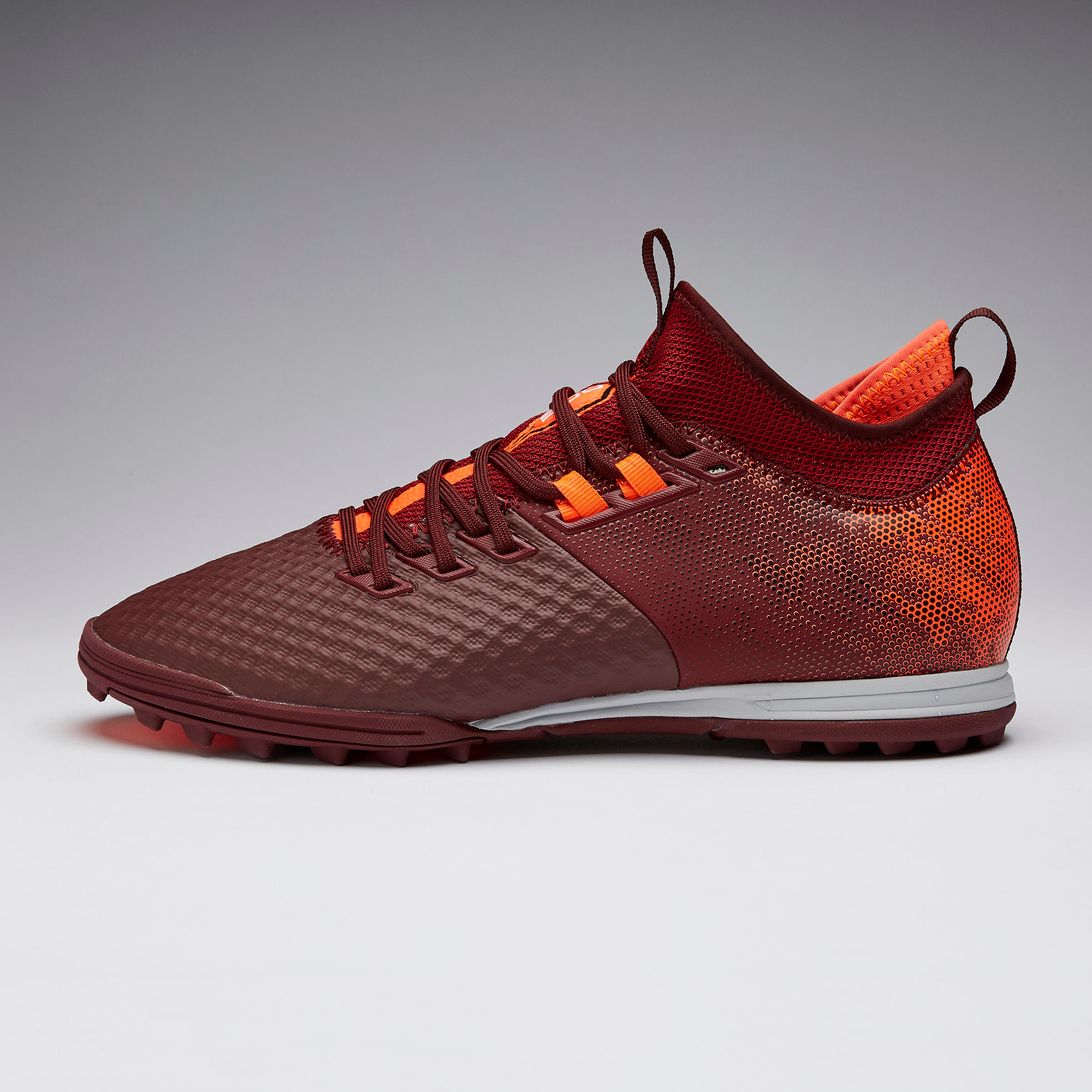 Botas de Fútbol Kipsta Agility 900 Mesh Mid HG Turf adulto rojo naranja -  Decathlon