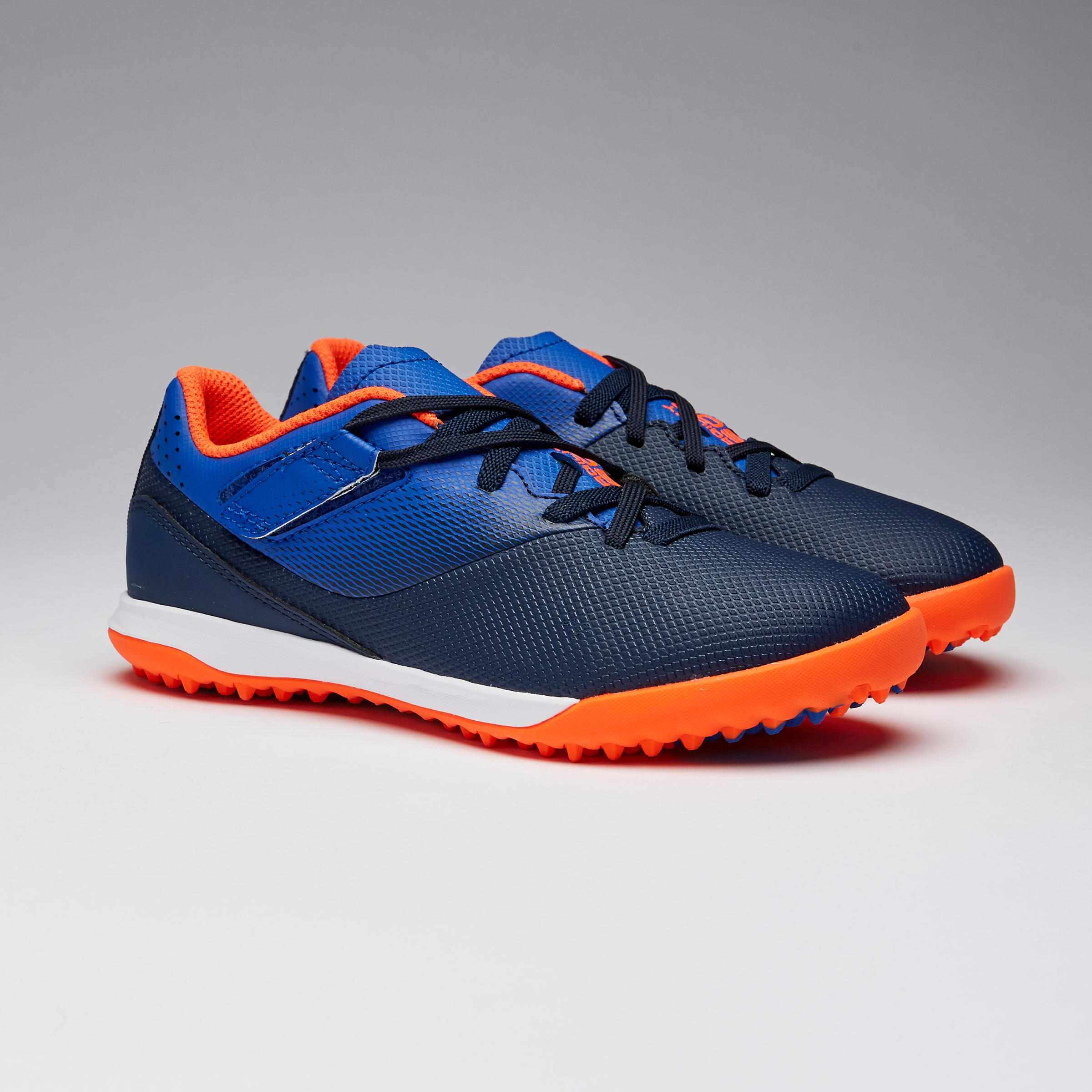 Chaussure de football enfant TF scratch AGILITY 500 bleu et