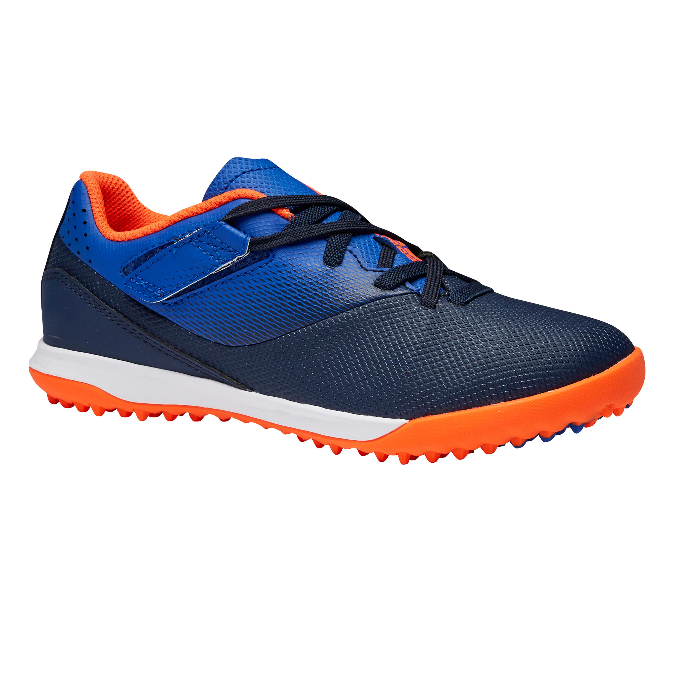 Chaussure de football enfant TF scratch AGILITY 500 bleu et