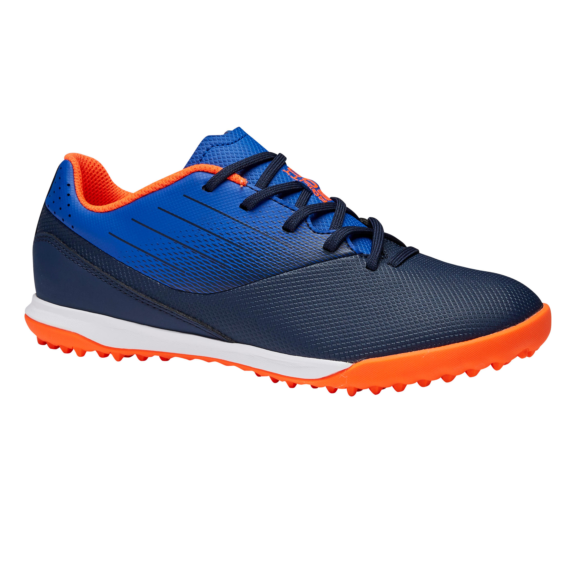 Chaussure de football enfant TF AGILITY 500 marine et bleue