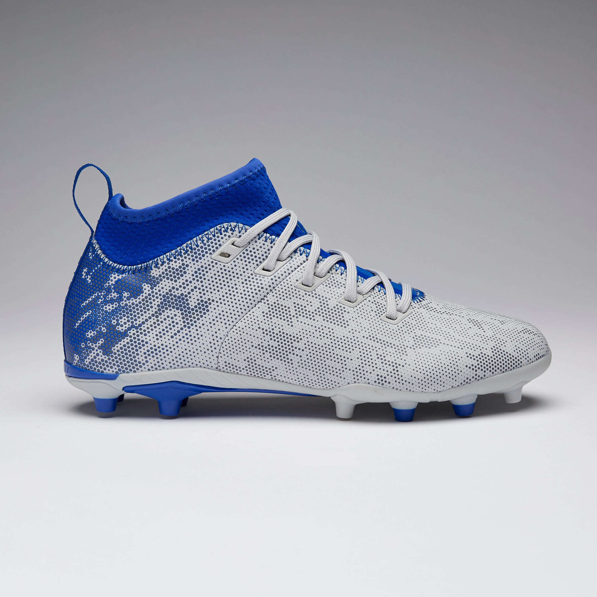 Agility 900 FG Kids' Dry Pitches Football Boots - Grey/Blue 2/13