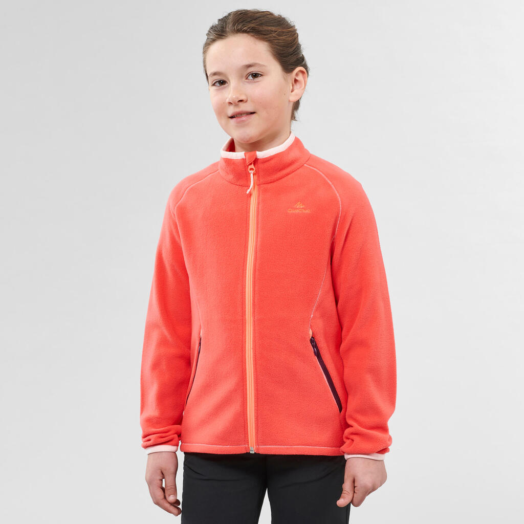 Fleecejacke Winterwandern MH150 Kinder Mädchen Gr. 122–170 violett 