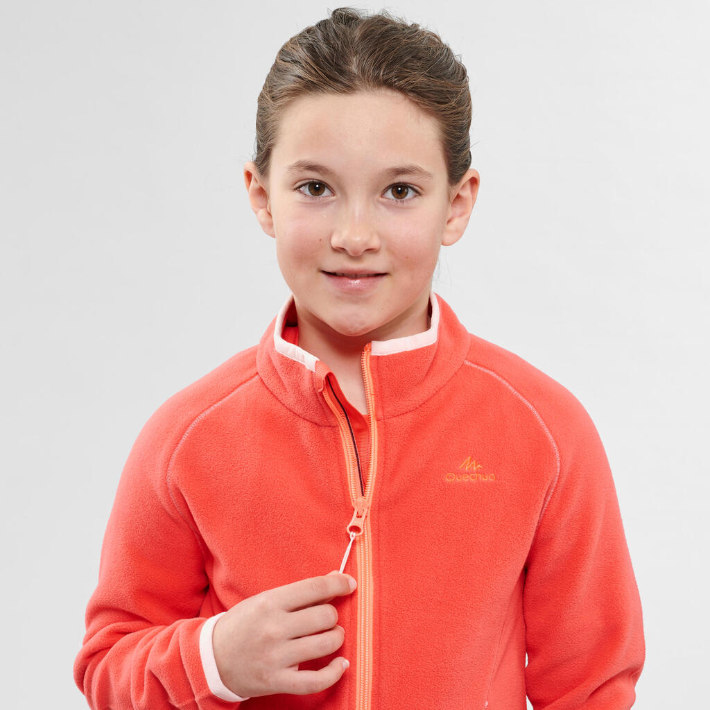 Kids' Hiking Fleece Jacket MH150 7-15 Years - Purple