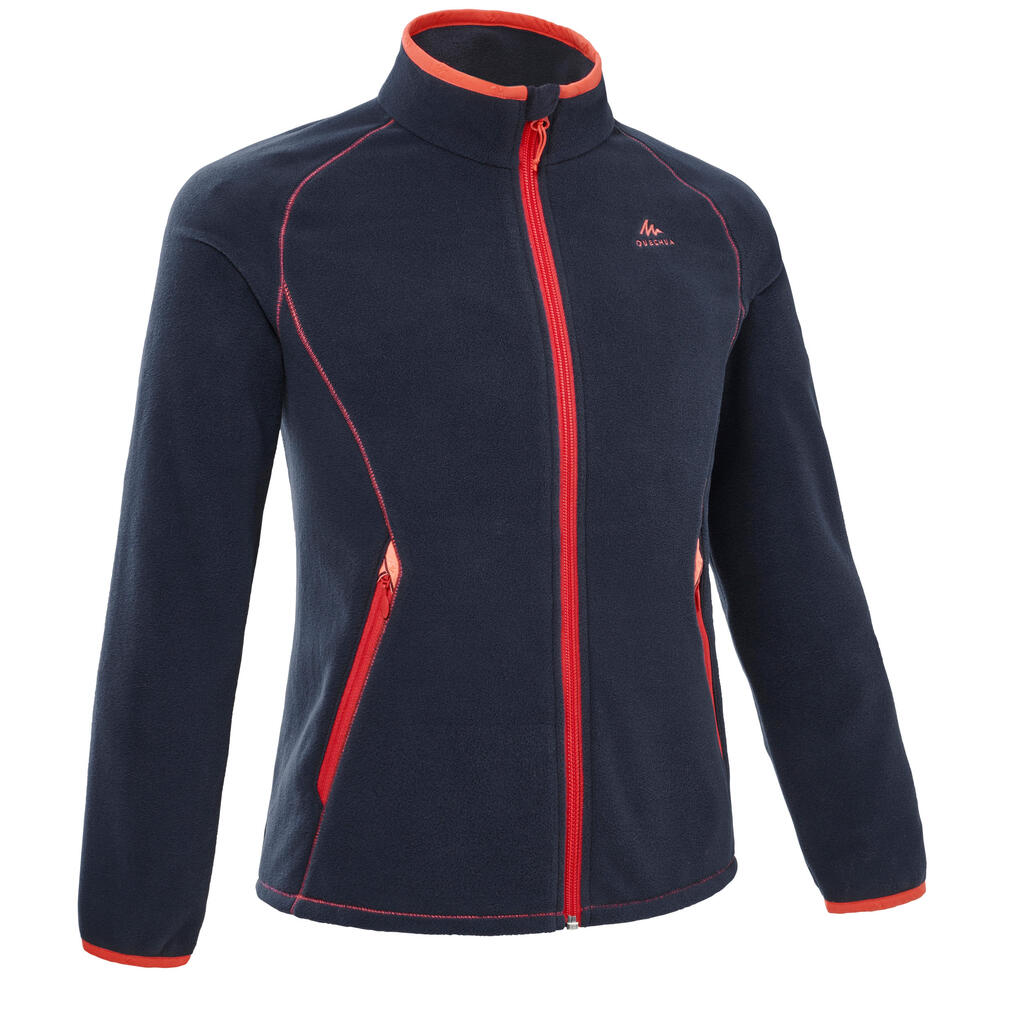 Μπουφάν fleece πεζοπορίας για παιδιά 7-15 ετών mh150 - navy blue