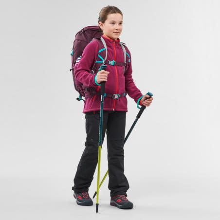 Kids' Hiking Fleece Jacket MH150 7-15 Years - Purple