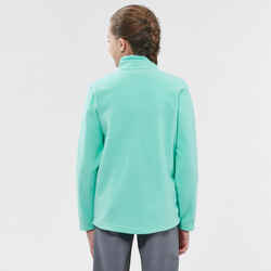 Kids’ Hiking Fleece - MH100 Aged 7-15 - Turquoise