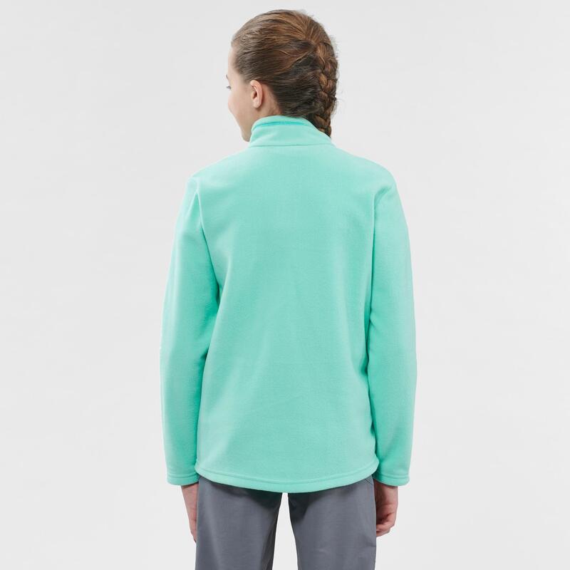 Polaire de randonnée - MH100 turquoise - enfant 7-15 ans