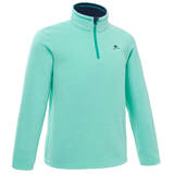 Junior hiking fleece mh100 turquoise