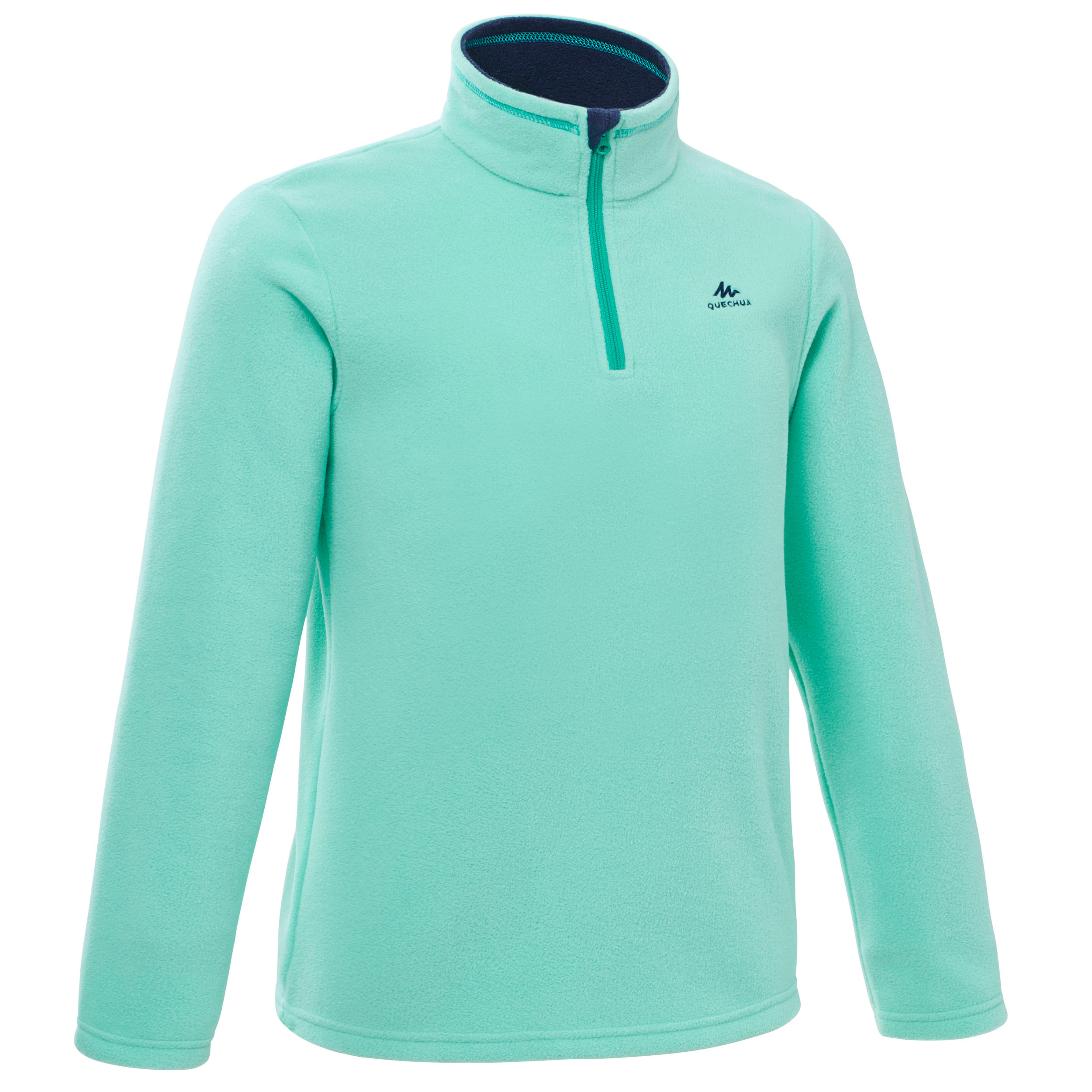 Buzo polar senderismo cierre medio MH100, Quechua - niños 7-15 años, Verde  turqu - Decathlon