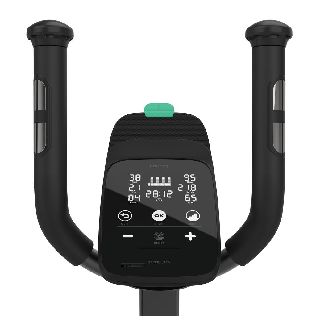 Elíptica  con 6 kg de rueda de inercia  Domyos 120 - Negro