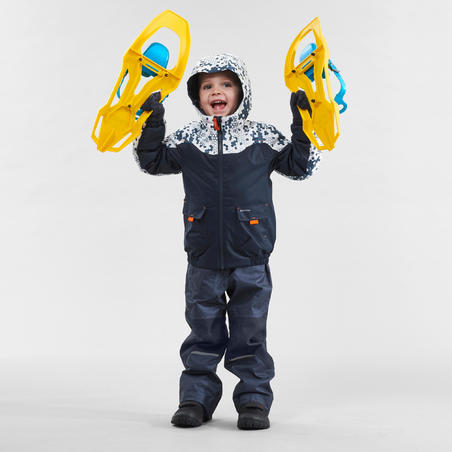 Штани SH500 U-Warm для зимового туризму, для дітей віком 2-6 років - Сині
