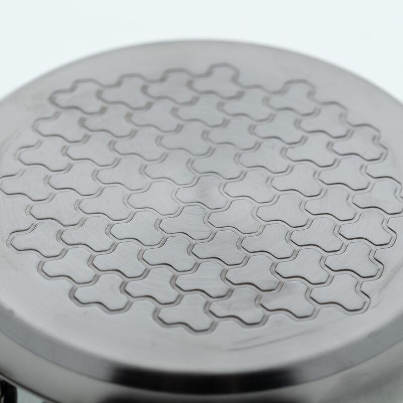 Conjunto de cozinha de caminhada 500 inox + revestimento anti-aderente 2P 2,1L