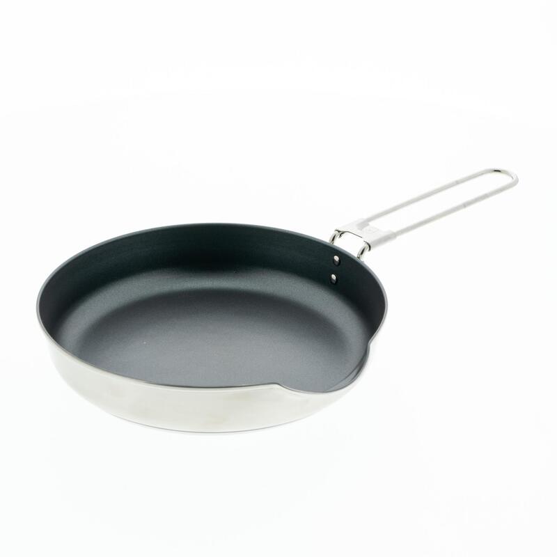 Set de gătit camping 500 inox + înveliș anti-adeziv 2 persoane 2,1L