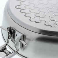 4-person stainless steel + non-stick camping cookset