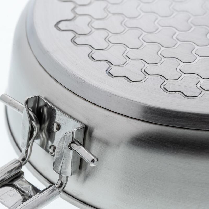 Stainless Steel Camping Cook Set 3.5L QUECHUA Decathlon