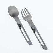 Foldable Stainless Steel Cutlery MH500 (Fork and Spoon)