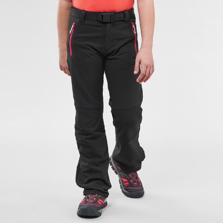 Дитячі штани MH500 для гірського туризму, для дітей 7-15 років - Чорні