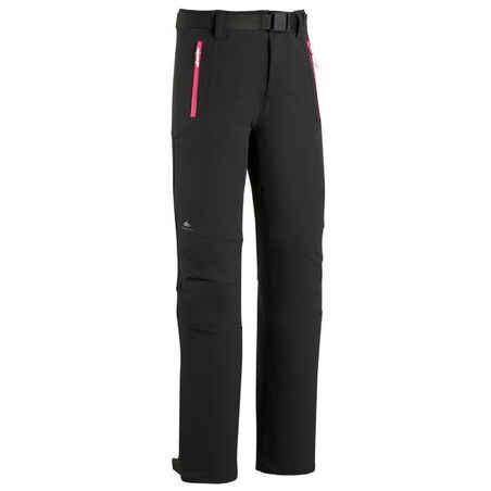 Kids’ Hiking Trousers - MH500 Aged 7-15 - Black