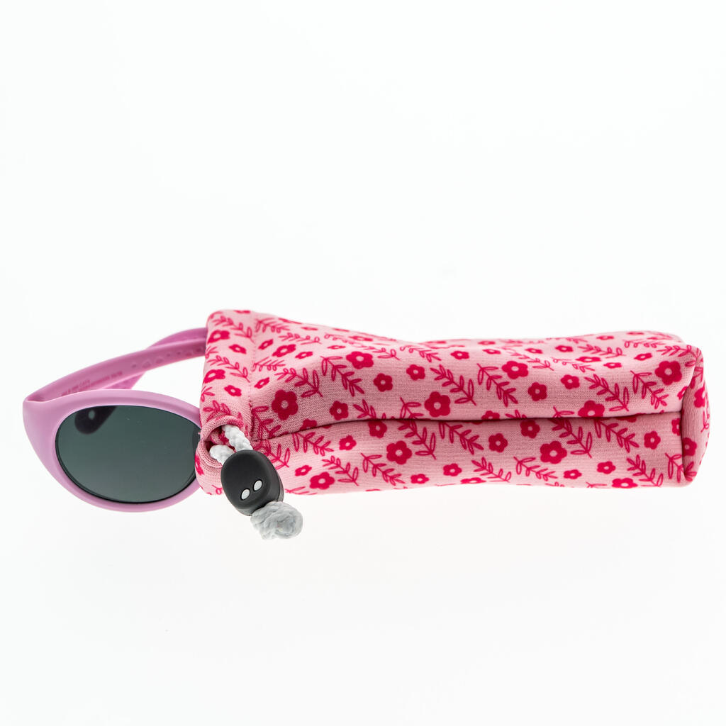 Etui en tissu pour lunettes de soleil - CASE 140 JR - bébé et enfant - rose