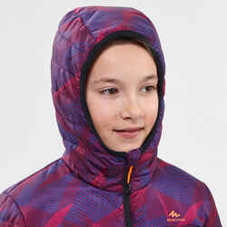 Kids’ Padded  Hiking Jacket MH500  7-15 Years Purple