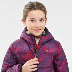 Kids’ Padded  Hiking Jacket MH500  7-15 Years Purple